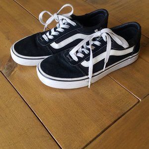 Vans black suede sneakers